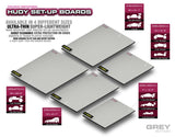 Hudy Setup Board Lightweight GREY for 1/8 Onroad 338x552mm - H108501 - RCXX - rc racing for professionals