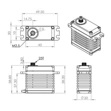 MKS Servo HBL599 (0.08s/42kg/8.2V) Brushless - RCXX - rc racing for professionals