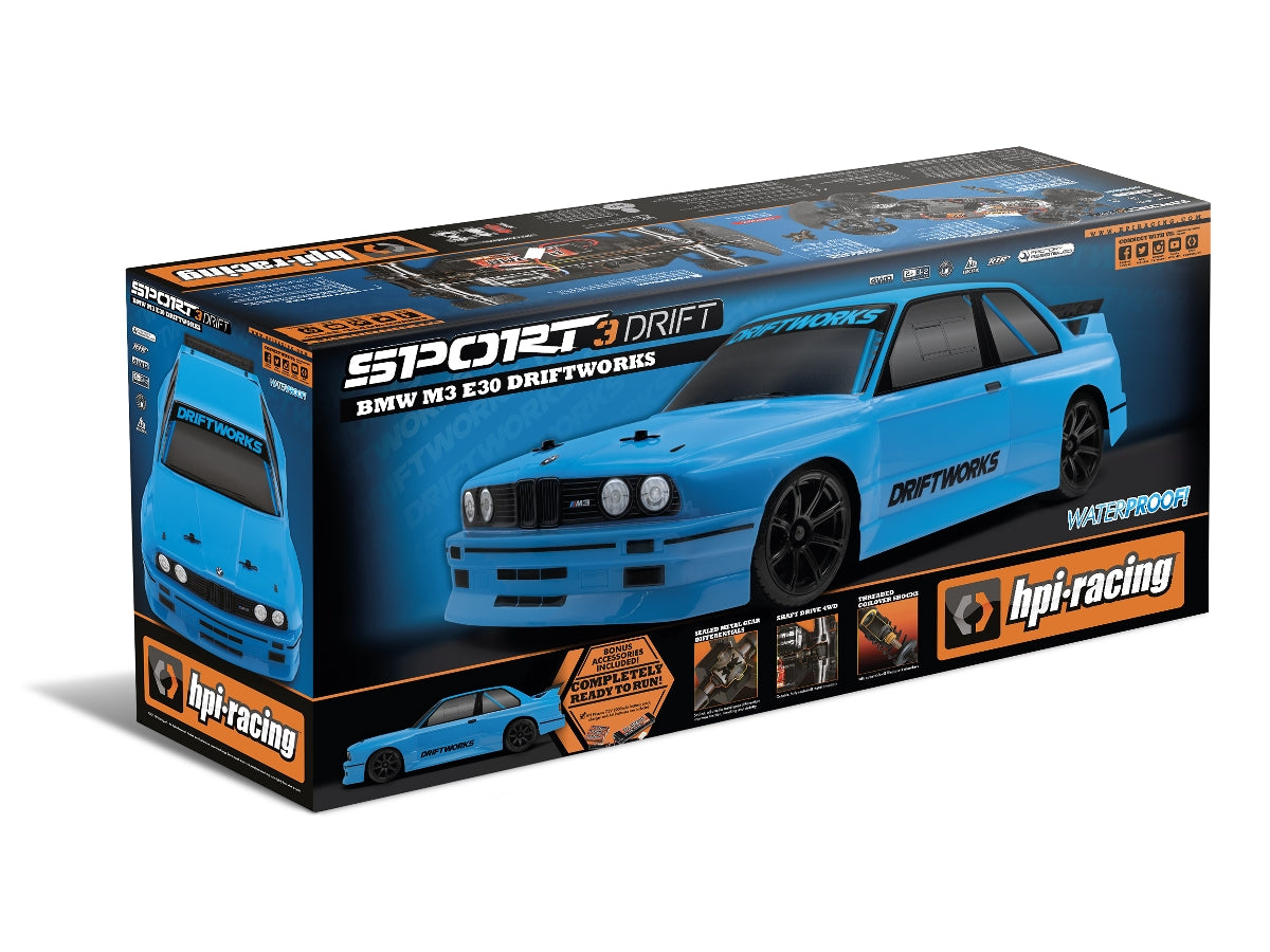 HPI Racing RS4 Sport 3 Drift BMW M3 E30 DriftWorks RTR - HPI160422