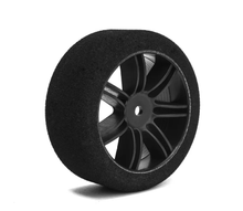 Hot Race 1/10 GP Tires FRONT 37 SHORE CARBON RIM (2) - 005-0141 - RCXX - rc racing for professionals