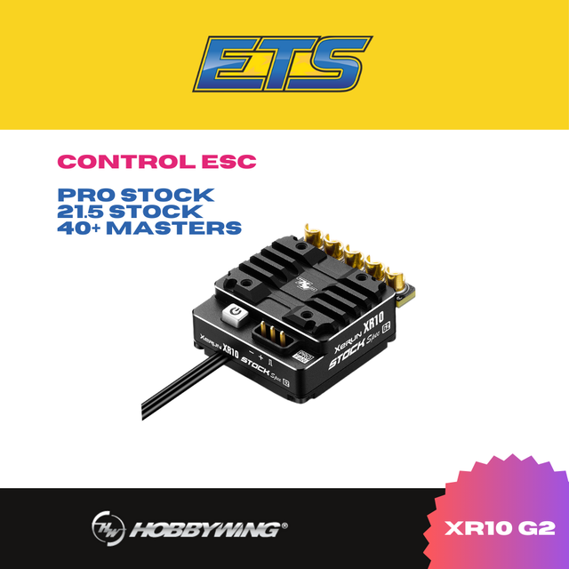 Hobbywing ETS XeRun XR10 STOCK SPEC G2 100A - HW30112404 - RCXX - RC Racing Shop | RC Models | Tuning & Spare Parts for Professionals