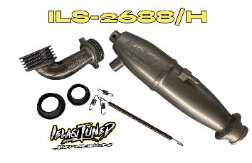 Ielasi IELASITUNED 1/10 PIPE KIT IN-LINE EFRA 2688 + MANIFOLD IT-12 HardCoated (1) - ILS-2688/HC - RCXX - rc racing for professionals