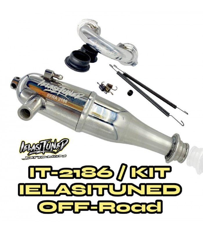 Ielasi IELASITUNED 1/8 PIPE KIT IN-LINE .21 OFF-ROAD 3,5cc EFRA 2186 + MANIFOLD IT-21OFF (1) - IT-2186/KIT - RCXX - rc racing for professionals