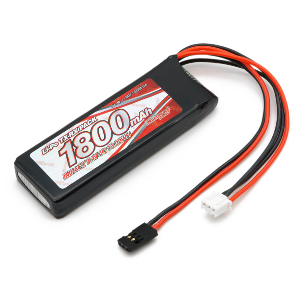 MUCHMORE IMPACT Li-Po Battery 1800mAh/7.4V 4C Flat (1) MLI-MRF1800FD4 - RCXX - rc racing for professionals