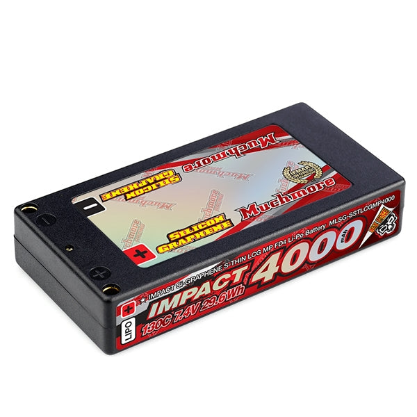 MUCHMORE IMPACT [Silicon Graphene] Super Thin LCG Max-Punch FD4 4000mAh / 7.4V 130C Hard Case (1) MLSG-SSTLCGMP4000 - RCXX - rc racing for professionals