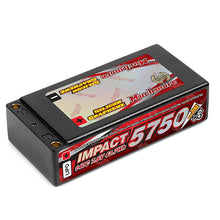 MUCHMORE IMPACT [Silicon Graphene] Shorty FD4 Li-Po Battery 5750mAh/7.6V 140C Flat Hard Case (1) MLSG-STHV5750 - RCXX - rc racing for professionals