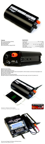 MUCHMORE CTx-PM Power Master Mini Evo 10A BLUE with USB  (1) MM-CTXPMB2 - RCXX - rc racing for professionals