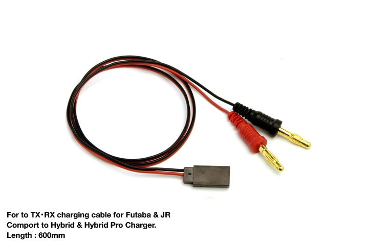 MUCHMORE TX・RX Charging Lead (600mm) for Futaba&JR (1) MML-TRL - RCXX - rc racing for professionals