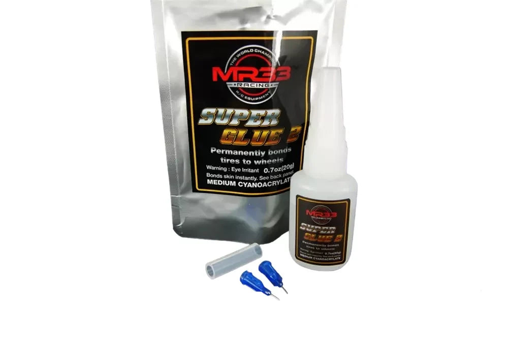 MR33 Super Glue Sekundenkleber für Gummireifen inkl. Klebespitze Ver.2 - RCXX - rc racing for professionals