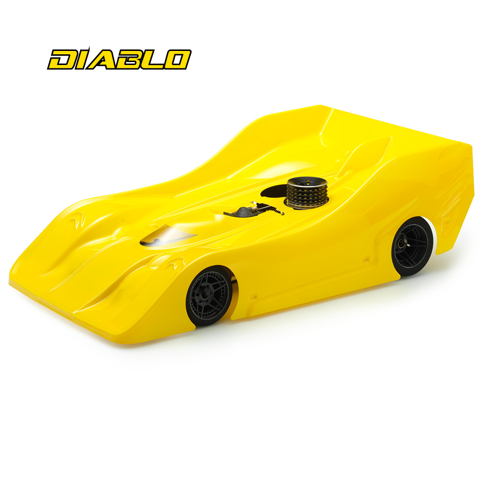 Xtreme R18 SUPER DIABLO PRECUT INFINITY IF18 1/8 Scale Onroad Nitro Competition Body Shell - Light 1.0mm - MTB0414-10CI - RCXX - rc racing for professionals