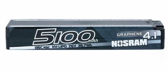 Nosram Graphene-4.1 5100mAh 7.6V 135C/65C HV Ultra LCG Stock Spec LiPo Akku - 248g - 999746 - RCXX - RC Racing Shop | RC Models | Tuning & Spare Parts for Professionals