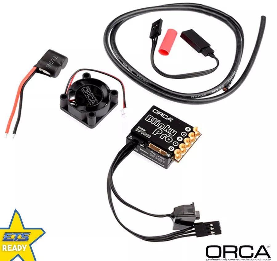 ORCA BP1001 Blinky Pro Brushless Fahrtenregler (ETS 17.5T approved) - OR-BP1001-17.5T - RCXX - rc racing for professionals