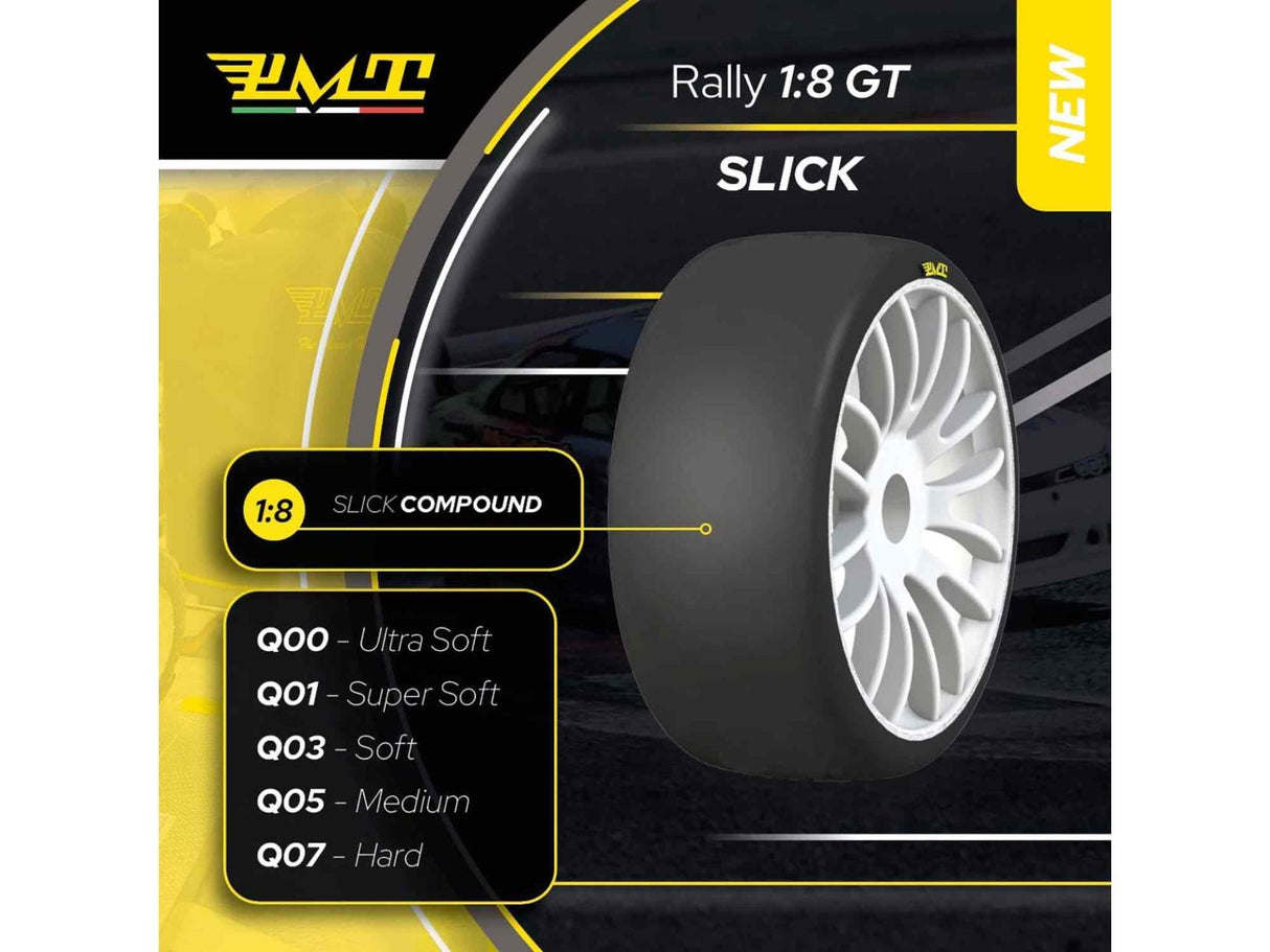 PMT 1:8 GT SLICK White Rims (2) - PMTRALLYS0Q01W1 - RCXX - RC Racing Shop | RC Models | Tuning & Spare Parts for Professionals