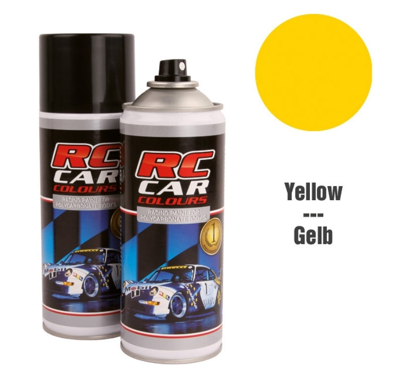 RC Car Colours BONI YELLOW 019 Lexan Colour Spray 150ml -  PRC00019 - RCXX - rc racing for professionals