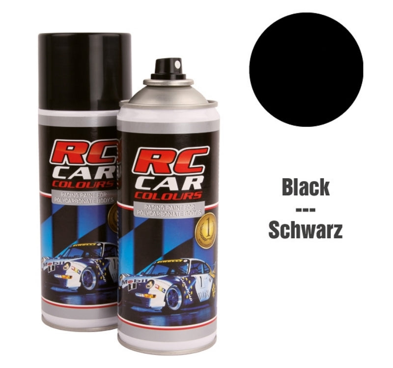 RC Car Colours BLACK 610 Lexan Colour Spray 150ml -  PRC00610 - RCXX - rc racing for professionals