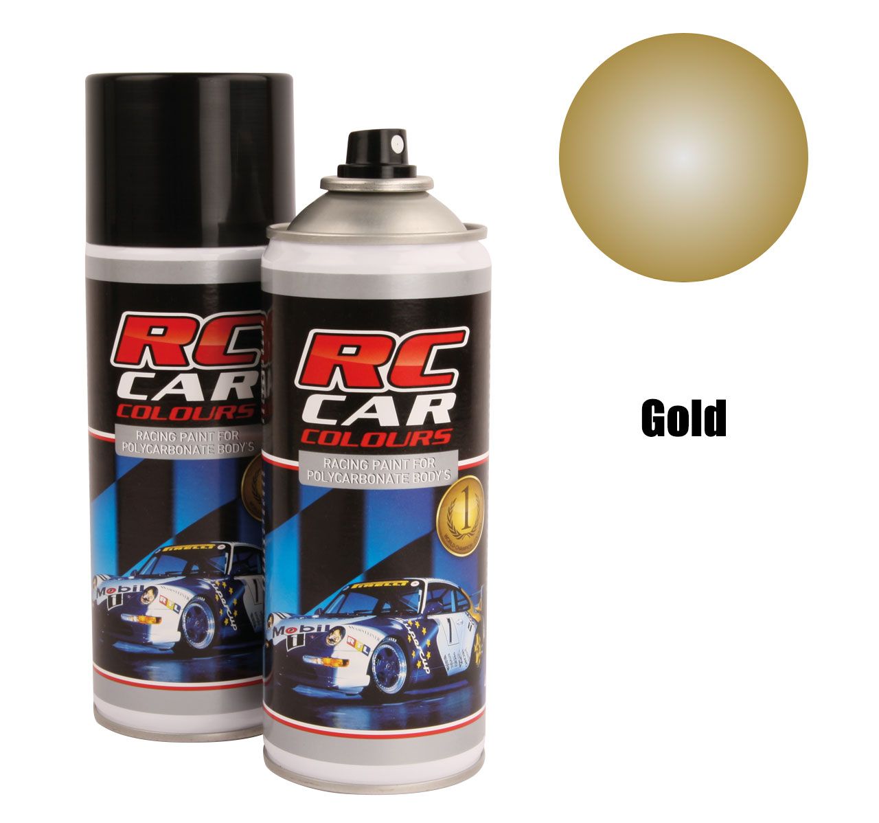 Ghiant RC Car Colours Metalic Gold 910 Lexan Colour Spray 150ml -  PRC00910 - RCXX - rc racing for professionals