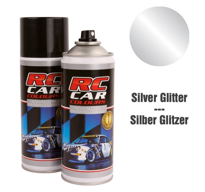 RC Car Colours SILVER GLITTER 924 Lexan Colour Spray 150ml -  PRC00924 - RCXX - rc racing for professionals