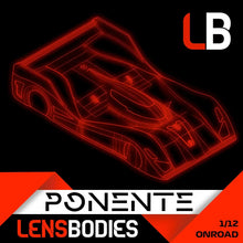 Lens Bodies PONENTE 1/12 Onroad Body Lexan Shell - Standard - RCXX - rc racing for professionals