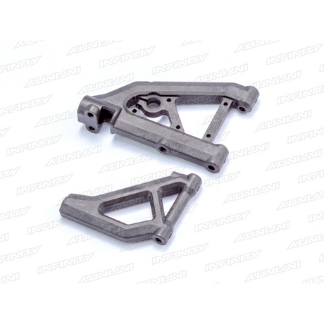 Infinity FRONT SUSPENSION ARM SET HARD (1) R0301H - RCXX - rc racing for professionals