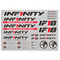 Infinity IF18 DECAL BLACK (1) R8034 - RCXX - rc racing for professionals