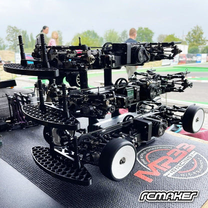 RC MAKER 3D Pro Kohlefaser Fahrzeugständer für 1:10 & 1:12 Onroad Fahrzeuge - 3DPCS