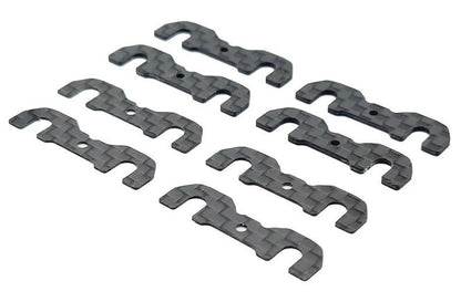 RC MAKER Kohlefaser Roll Centre Unterlegscheiben Set für Xray X4 (0,5 / 1,0mm) - X4-RCS