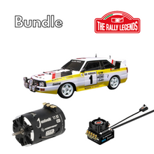 Rally Legends Audi Quattro 1985 - 1:10 RTR combo with Justock 17.5T 365 SD G2.1+ Justock G3S ESC set