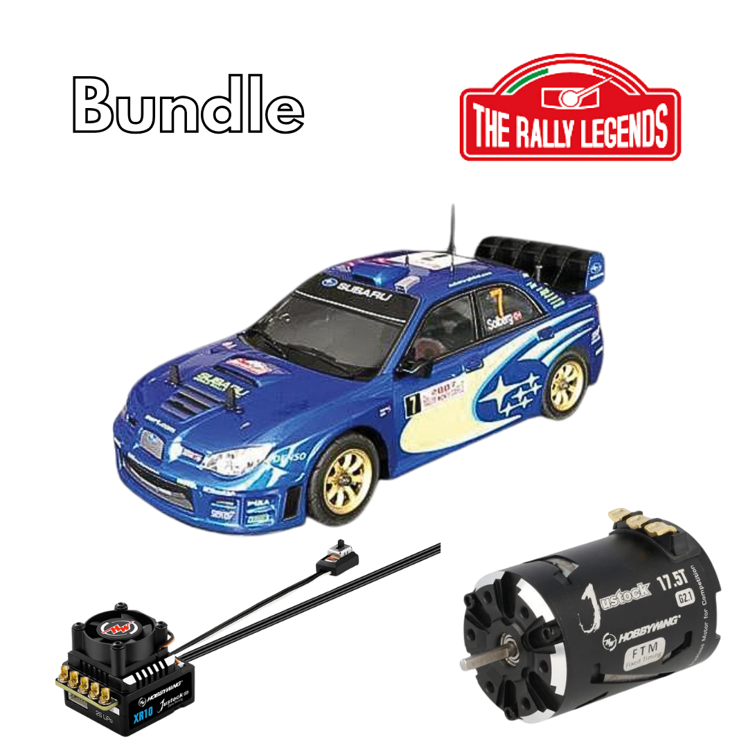 Rally Legends Subaru Impreza WRC 2007 - 1:10 RTR combo with Justock 17.5T 3650 SD G2.1+ Justock G3S ESC set