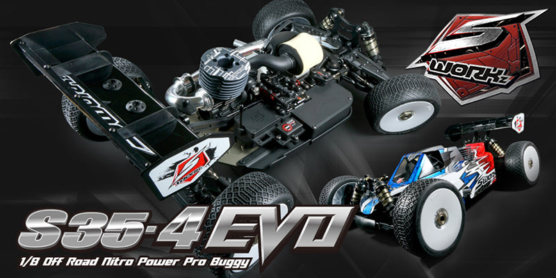 Xtreme ARIA PRECUT SWORKZ S35-4EVO EP 1/8 Scale Electric Buggy Competition Body Shell - Ultra Light 0.7mm - MTB0425-07ECW - RCXX - rc racing for professionals