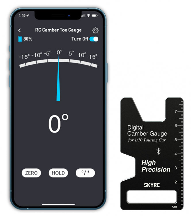 SkyRC Camber Gauge Digital Bluetooth - CTG-015