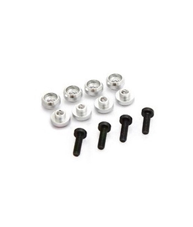 Highest Servo Grommet 4.5mm Set (8) Silver - RCXX - rc racing for professionals