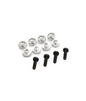 Highest Servo Grommet 4.5mm Set (8) Silver - RCXX - rc racing for professionals