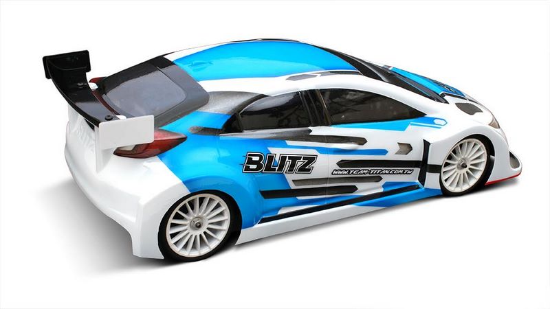 BLITZ MK9 1/10 190mm Fronti Tourenwagen Karosserie 0,7mm inkl. Heckspoiler - RCXX - rc racing for professionals