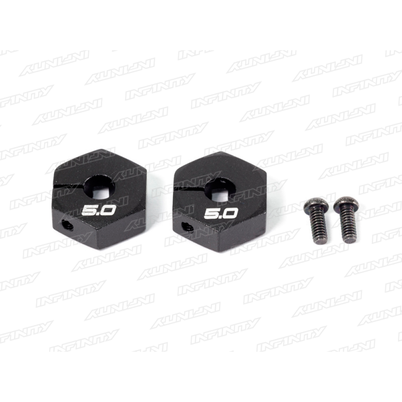 Infinity ALU HEX WHEEL HUB - 5MM (2) T043B - RCXX - rc racing for professionals