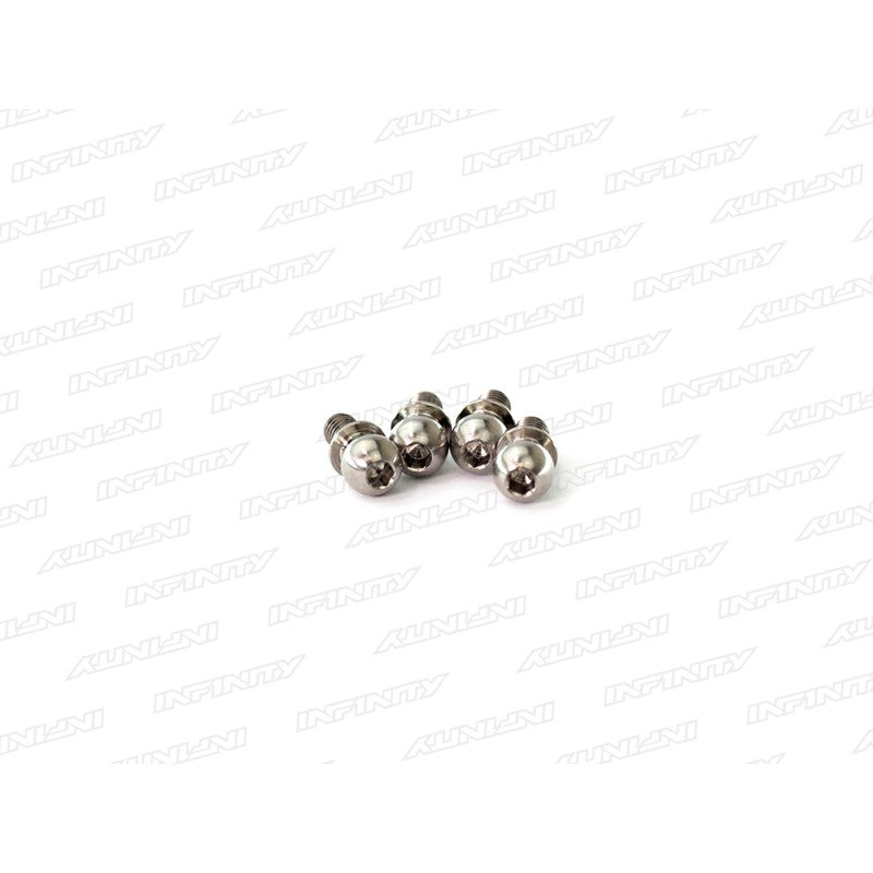 Infinity TITAN BALL END 4.9MM SHORT (4) T158 - RCXX - rc racing for professionals