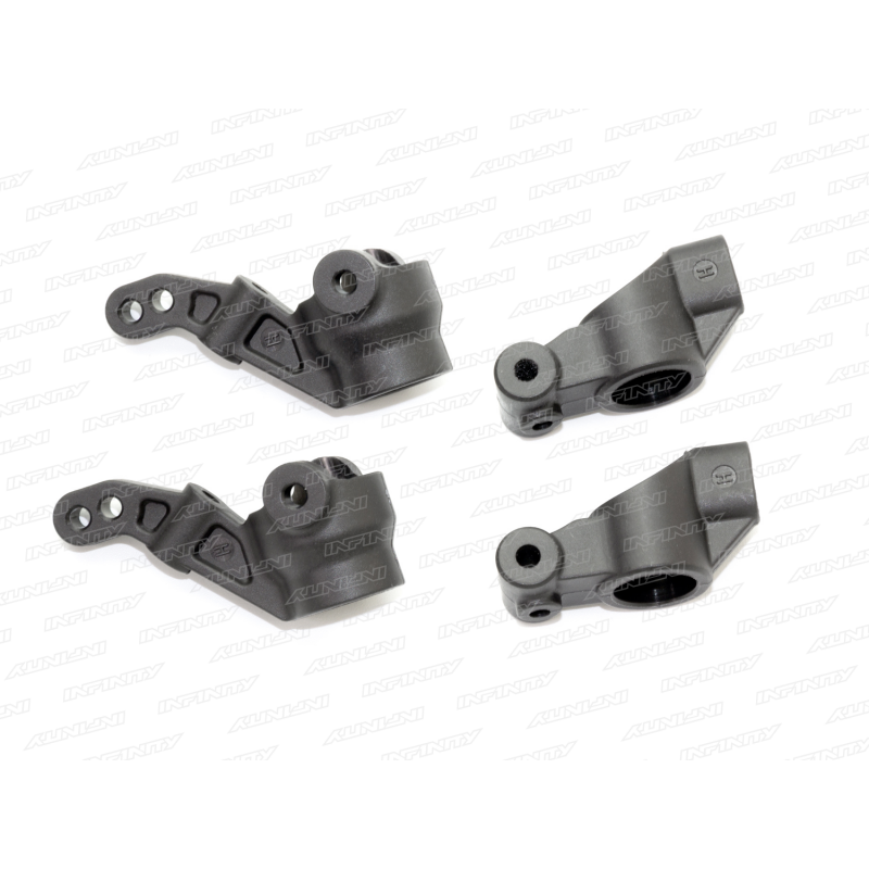 Infinity STEERING BLOCK / REAR UPRIGHT SET - HARD (4) T308H - RCXX - rc racing for professionals