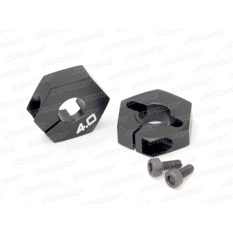 Infinity ALU HEX WHEEL HUB 4MM (2) T311 - RCXX - rc racing for professionals