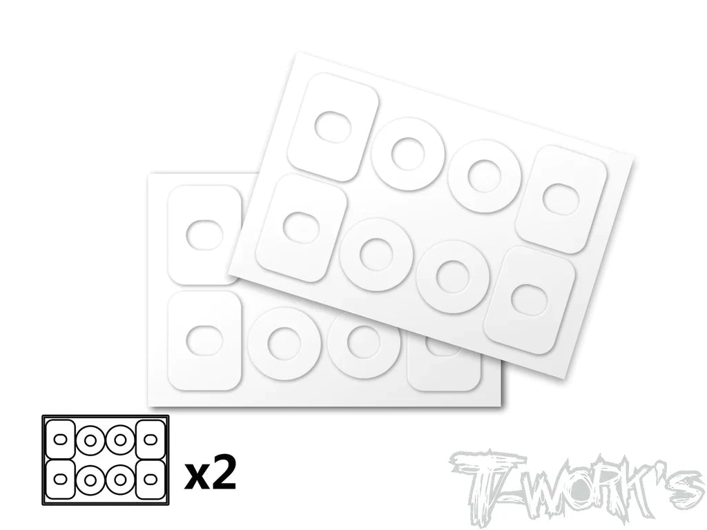 T-Works TA-128-D 1/8 Buggy Body Post Protectors SET - RCXX - rc racing for professionals