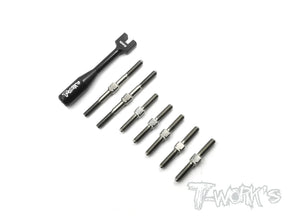 T-Works TB-142 64 Titanium Turnbuckle Set for INFINITY IF14 / IF14-2 / TE - RCXX - rc racing for professionals