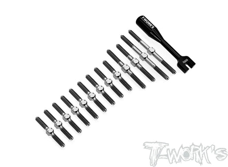 T-Works TB-256 64 Titanium Turnbuckle Set for Schumacher Mi8 - RCXX - rc racing for professionals