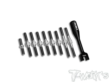 T-Works TB-261 64 Titanium Turnbuckle Set for Yokomo BD11/BD12 - RCXX - rc racing for professionals