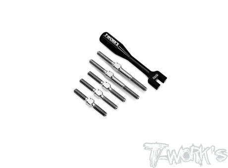 T-Works TB-279 64 Titanium Turnbuckle Set for Xray X4 2023/2024 - RCXX - rc racing for professionals