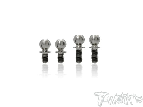 T-Works TP-124 64 Titanium Ball End set for Awesomatix A12 - RCXX - rc racing for professionals
