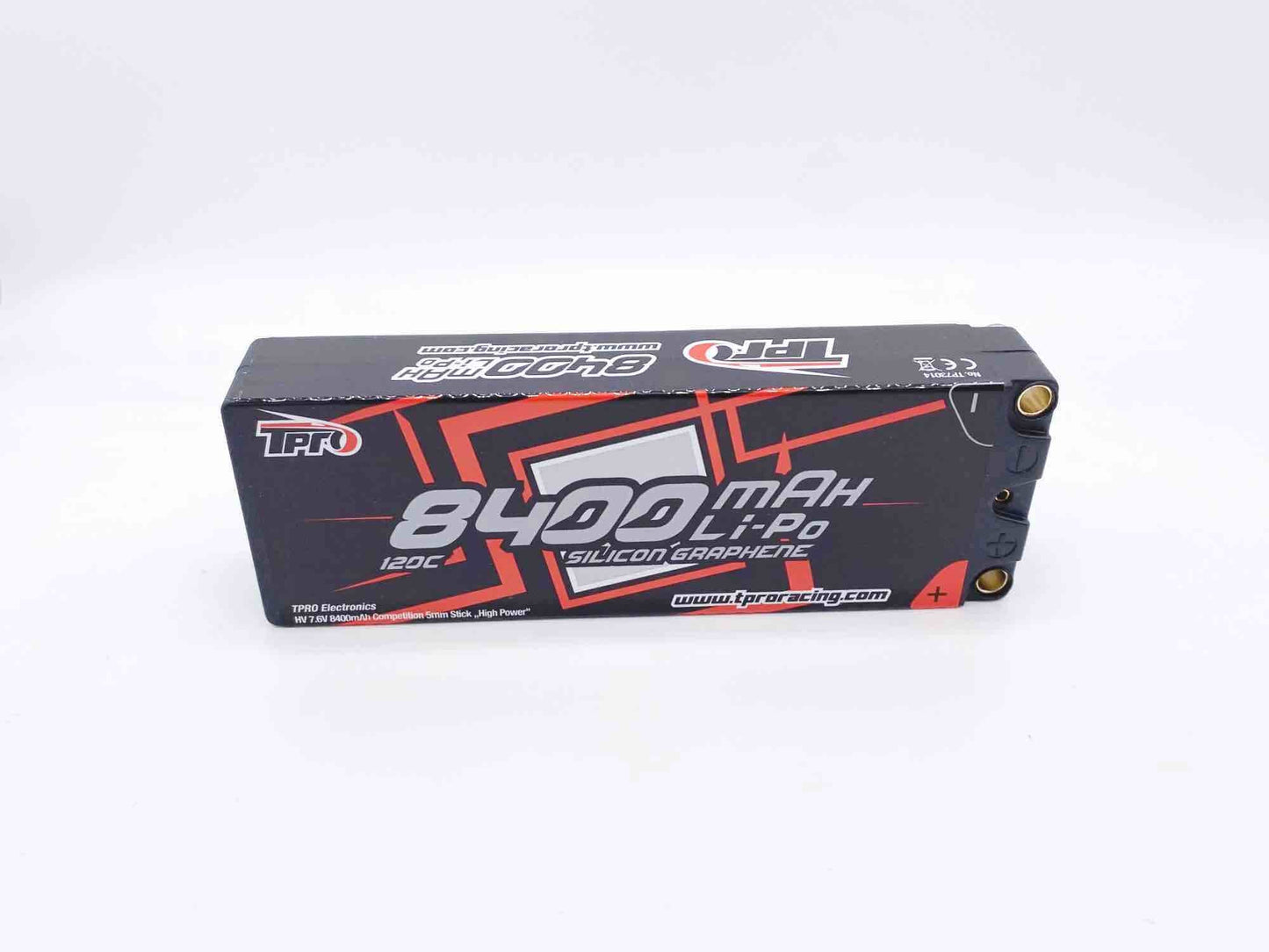 TPRO Lipo 8400mah HV 7.6V 2S 120C Competition - 5mm - HIGH POWER - TP73014 - RCXX - rc racing for professionals