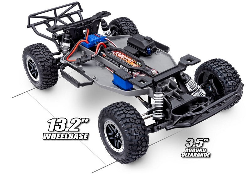 TRAXXAS Slash 1/10 2WD Short-Course RTR Brushed HD mit Akku + USB-C-Lader Clipless - 58234