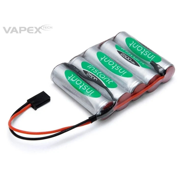 Vapex NiMH Empfängerakku 6.0V 2500mAh – Flat-Pack (Instant-Serie) mit Futaba-Stecker - VP2500AAS5F2 - RCXX - RC Racing Shop | RC Models | Tuning & Spare Parts for Professionals