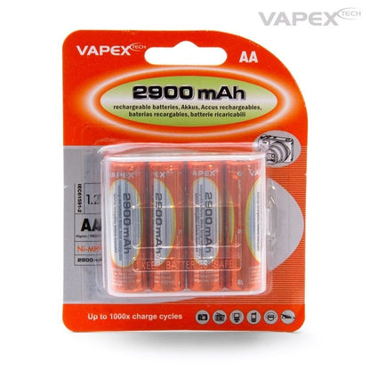 Vapex AA/R6 Battery NiMH 2900mAh 4pcs - VP4VTE2900AA