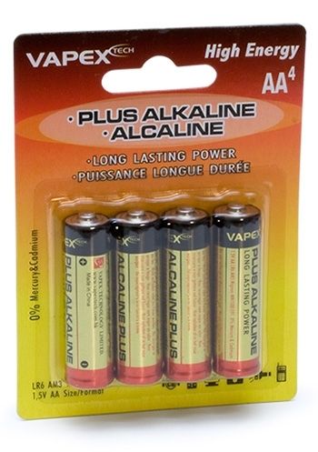 Vapex Plus Alkaline batteries AA (4) - VPLUS4AA