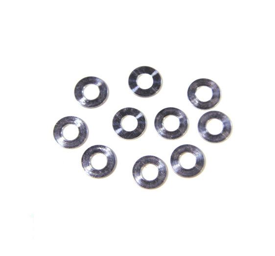 Awesomatix 6x3x0.5mm Spacer Silver (10) SH0.5 - RCXX - rc racing for professionals