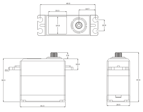 SRT Servo CH6022 1/10 & 1/8 Onroad/Offroad HV (0.06s/8.4V/22kg) Brushless - RCXX - rc racing for professionals